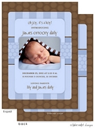 Take Note Designs Digital Photo Birth Announcements - James Gregory