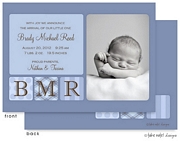 Take Note Designs Digital Photo Birth Announcements - Brady Michael