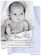 Take Note Designs Digital Photo Birth Announcements - Gregory Harris