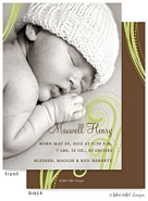 Take Note Designs Digital Photo Birth Announcements - Maxwell Henry