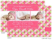 Take Note Designs Digital Photo Birth Announcements - Piper Bennett