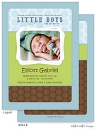 Take Note Designs Digital Photo Birth Announcements - Elliott Gabriel