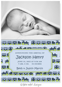 Take Note Designs Digital Photo Birth Announcements - Jackson Henry