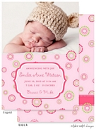 Take Note Designs Digital Photo Birth Announcements - Emilee Anne Dots & Tag