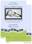 Take Note Designs Digital Photo Birth Announcements - Connor Reed