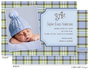 Take Note Designs Digital Photo Birth Announcements - Taylor Evan