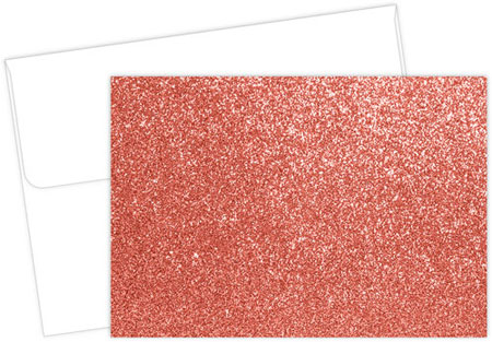Salmon Glitter Stationery/Thank You Notes by Great Papers Salmon Glitter Stationery/Thank You Notes by Great Papers
