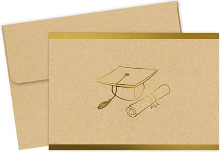 Grad-Itude (Gold Foil) Stationery/Thank You Notes by Great Papers