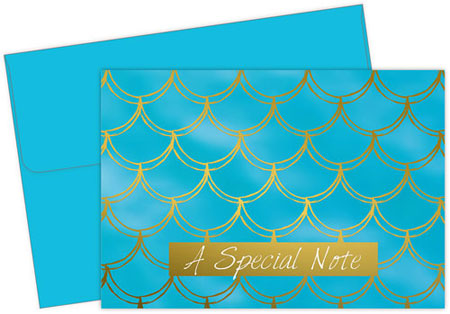 Mermaid (Gold Foil) Stationery/Thank You Notes by Great Papers