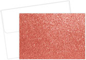 Salmon Glitter Stationery/Thank You Notes by Great Papers