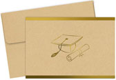 Grad-Itude (Gold Foil) Stationery/Thank You Notes by Great Papers