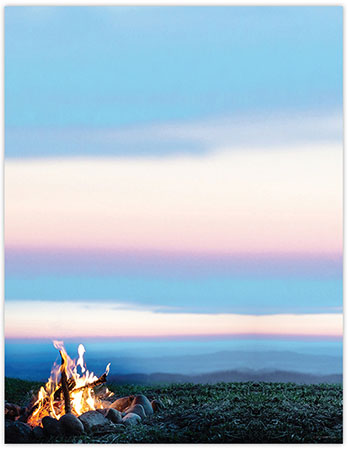 Imprintable 8 1/2" x 11" Blank Stock - Bonfire With A View Letterhead by Great Papers Imprintable 8 1/2" x 11" Blank Stock - Bonfire With A View Letterhead by Great Papers
