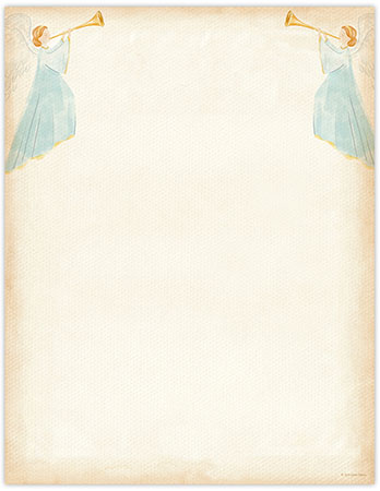 Imprintable 8 1/2" x 11" Blank Stock - Angels And Horns Letterhead by Great Papers Imprintable 8 1/2" x 11" Blank Stock - Angels And Horns Letterhead by Great Papers