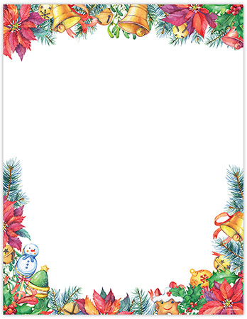 Imprintable 8 1/2" x 11" Blank Stock - Winter Holiday Magic Letterhead by Great Papers Imprintable 8 1/2" x 11" Blank Stock - Winter Holiday Magic Letterhead by Great Papers
