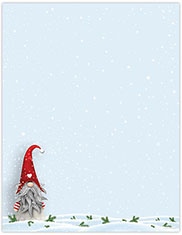 Imprintable 8 1/2" x 11" Blank Stock - Snow Gnome Letterhead by Great Papers