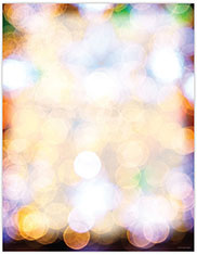 Imprintable 8 1/2" x 11" Blank Stock - Party Lights Letterhead by Great Papers