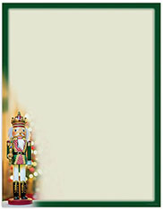 Imprintable 8 1/2" x 11" Blank Stock - Holiday Nutcracker Letterhead by Great Papers