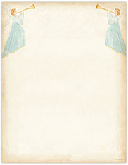 Imprintable 8 1/2" x 11" Blank Stock - Angels And Horns Letterhead by Great Papers