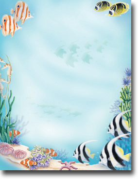Imprintable Blank Stock - Sea Life Letterhead by Masterpiece Studios