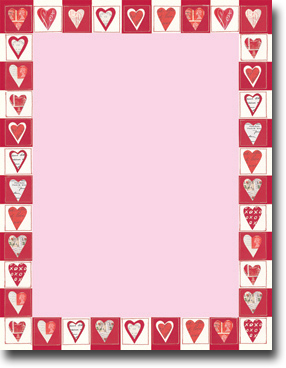 Imprintable Blank Stock - Cutout Hearts Letterhead by Masterpiece Studios Imprintable Blank Stock - Cutout Hearts Letterhead by Masterpiece Studios