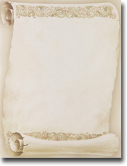 Imprintable Blank Stock - Florentine Scroll Letterhead by Masterpiece Studios