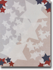 Imprintable Blank Stock - Stars Letterhead by Masterpiece Studios