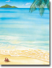 Imprintable Blank Stock - Tropical Letterhead by Masterpiece Studios