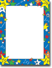 Imprintable Blank Stock - Star Of The Week Letterhead by Masterpiece Studios