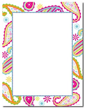 Imprintable Blank Stock - Patterned Paisley Letterhead by Masterpiece Studios