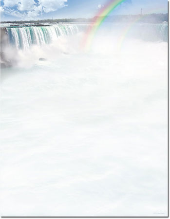 Imprintable Blank Stock - Waterfall Letterhead by Masterpiece Studios Imprintable Blank Stock - Waterfall Letterhead by Masterpiece Studios