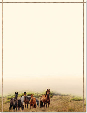 Imprintable Blank Stock - Horse Meadow Letterhead by Masterpiece Studios Imprintable Blank Stock - Horse Meadow Letterhead by Masterpiece Studios
