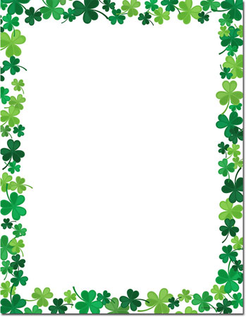 Imprintable Blank Stock - Jolly Shamrock Letterhead by Masterpiece Studios