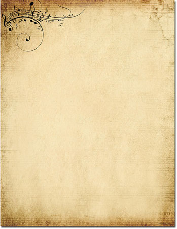 Imprintable Blank Stock - Treble Clef Letterhead by Masterpiece Studios Imprintable Blank Stock - Treble Clef Letterhead by Masterpiece Studios