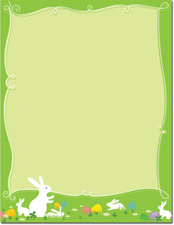 Imprintable Blank Stock - Hippity Hop Letterhead by Masterpiece Studios