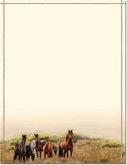 Imprintable Blank Stock - Horse Meadow Letterhead by Masterpiece Studios