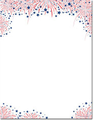 Imprintable Blank Stock - Fireworks Letterhead by Masterpiece Studios