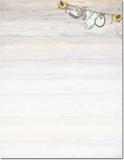 Imprintable Blank Stock - Baby Onesie Letterhead by Masterpiece Studios