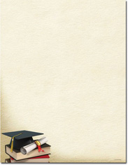 Imprintable Blank Stock - Grad Corner Letterhead by Masterpiece Studios