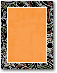 Imprintable Blank Stock - Creepy Web Letterhead by Masterpiece Studios
