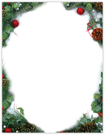 Pine & Pearl Imprintable Blank Stock Holiday Letterhead by Masterpiece Studios Pine & Pearl Imprintable Blank Stock Holiday Letterhead by Masterpiece Studios