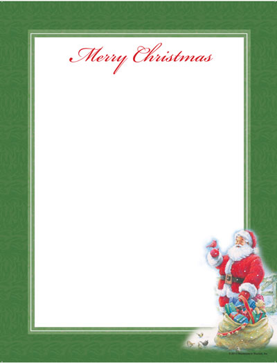 Imprintable Blank Stock - Santa & Bird Letterhead by Masterpiece Studios Imprintable Blank Stock - Santa & Bird Letterhead by Masterpiece Studios