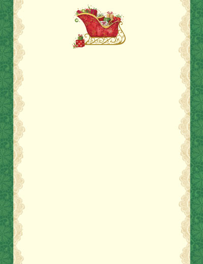 Imprintable Blank Stock - Filled Sleigh Letterhead by Masterpiece Studios Imprintable Blank Stock - Filled Sleigh Letterhead by Masterpiece Studios