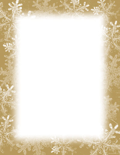 Imprintable Blank Stock - Frosted Holiday Wishes Letterhead by Masterpiece Studios