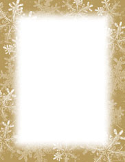 Imprintable Blank Stock - Frosted Holiday Wishes Letterhead by Masterpiece Studios