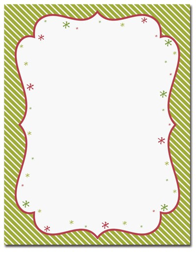 Imprintable Blank Stock - Peppermint Twist Letterhead by Masterpiece Studios