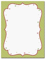 Imprintable Blank Stock - Peppermint Twist Letterhead by Masterpiece Studios