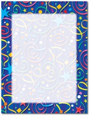Imprintable Blank Stock - Star Confetti Letterhead by Masterpiece Studios