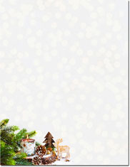 Imprintable Blank Stock - Alpine Woods Holiday Letterhead by Masterpiece Studios