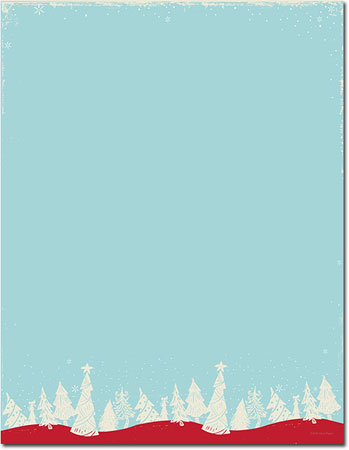 Imprintable Blank Stock - Christmas Forest Letterhead by Masterpiece Studios Imprintable Blank Stock - Christmas Forest Letterhead by Masterpiece Studios