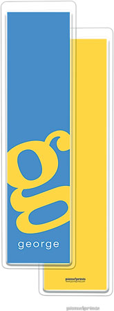 PicMe Prints - Personalized Bookmarks (Alphabet Tall - Sunshine on Ocean)